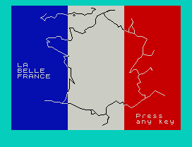 LA
BELLE
FRANCE
Press
any key