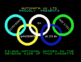 AUTOMATA UK LTD
PROUDLY  PRESENTS
PILAND NATIONAL ANTHEM ON THE
REVERSE SIDE OF THIS CASSETTE