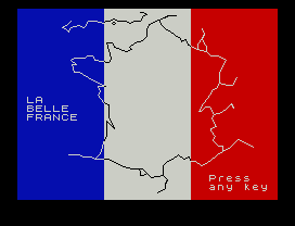 LA
BELLE
FRANCE
Press
any key