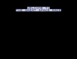 WELCOME TO
THE GREAT SPACE RACE