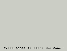 Press SPACE to start the Game !