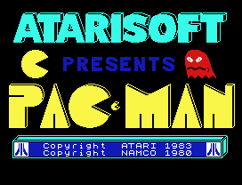 Pac-Man.
Copyright  ATARI 1983
Copyright  NAMCO 1980