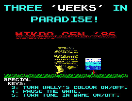 3 Weeks in Paradise.
I
'           /
I         /