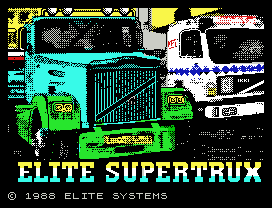 Elite Supertrux.
© 1988 ELITE SYSTEMS