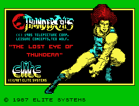 Thundercats.
© 1987 ELITE SYSTEMS