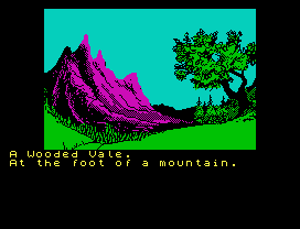 A Wooded Vale.
At the foot of a mountain.