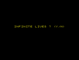 INFINITE LIVES ? (Y/N)