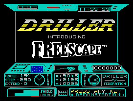 Driller.
OOOOOOO
1           O4
2 O        212
O         OO9
PRESS ANY KEY!