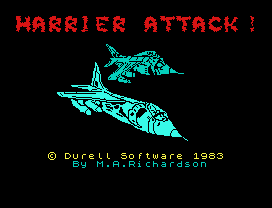 Harrier Attack.
© Durell Software 1983
By M.A.Richardson