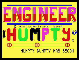 Engineer Humpty.
© N.P.JOHNSTONE  1984
_                  _  ©