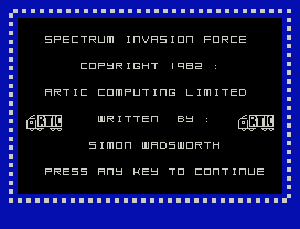 Invasion Force.
5 EC RU     A5 O  FORCE
CO  R GH  |98  :
AR  C CO  U   G L    E
R   E   B  :
5  O   A 5 OR H
RE55 A    E   O CO    UE