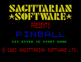 Pinball.
IT ENTE  T   TA T  AME