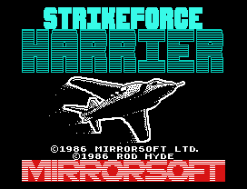 Strike Force Harrier.
© 986     O  OFT LT
© 986  O     E