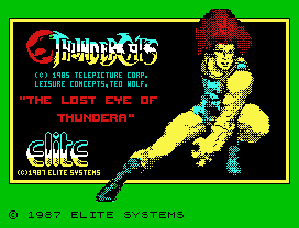 Thundercats.
"
© 1987 ELITE SYSTEMS