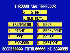 Through the Trap Door.
I           I
I  I
v     v
I
v                v
I
v
I                 I
I
I  I
I I